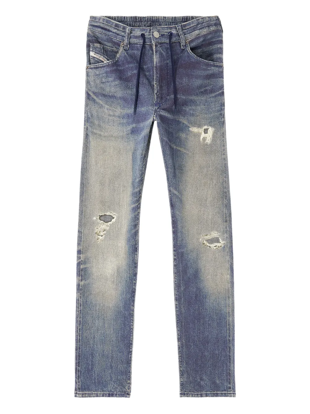 Diesel Jeans im Distressed-Look - Blau