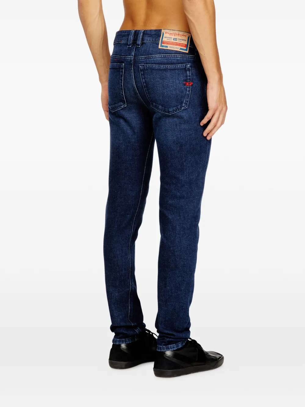 Diesel 1979 Sleenker cotton trousers Blauw