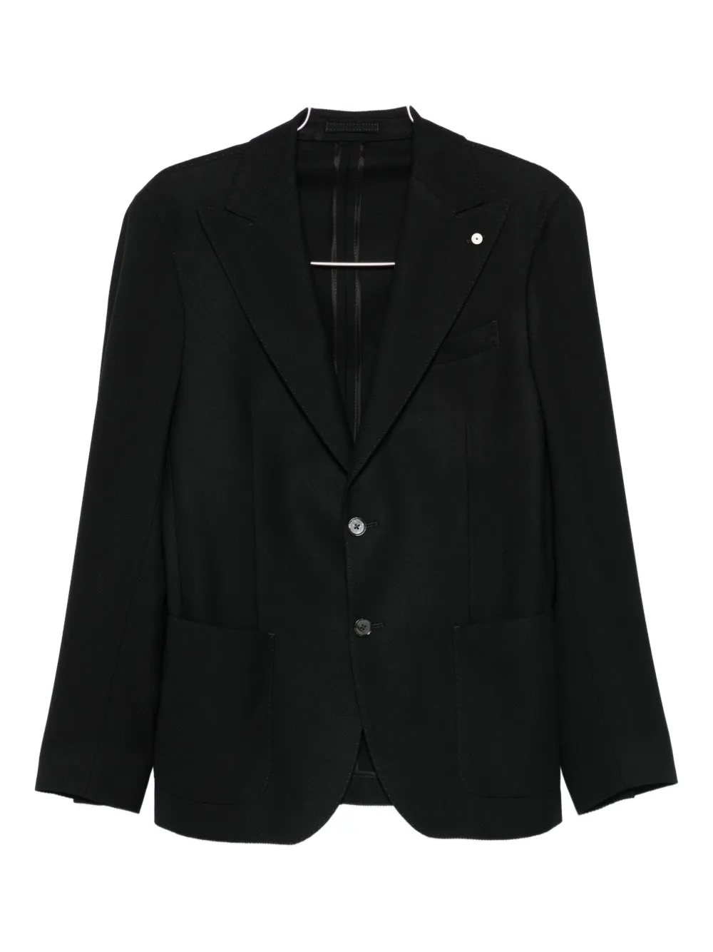 LUIGI BIANCHI MANTOVA single-breasted blazer | Black | Image 1