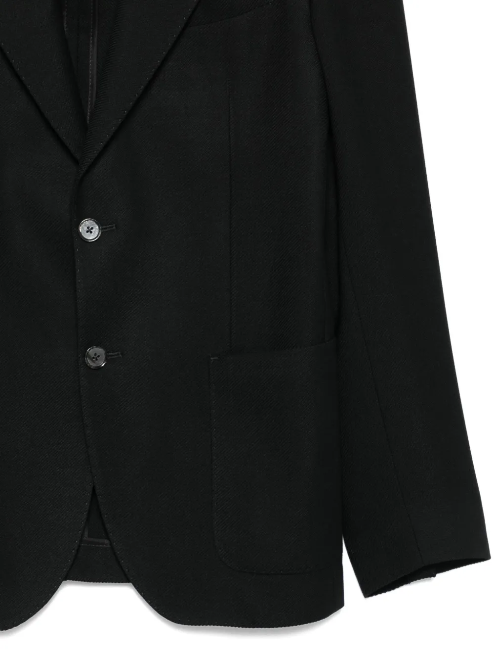 LUIGI BIANCHI MANTOVA Blazer met enkele rij knopen Zwart