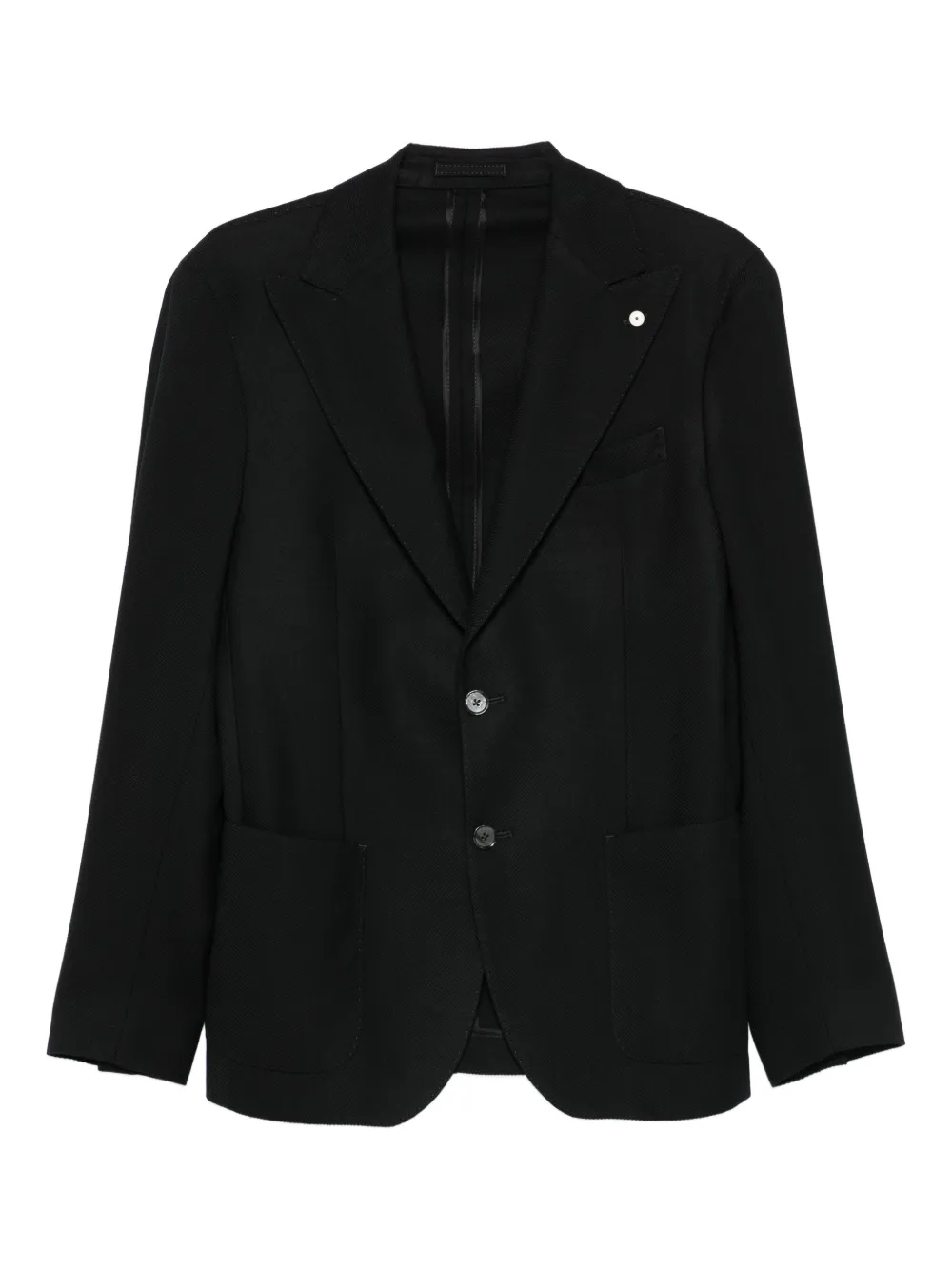 LUIGI BIANCHI MANTOVA single-breasted blazer | Black | Image 1