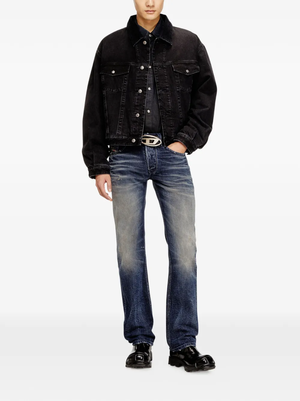 Diesel belt-loops jeans - Blauw