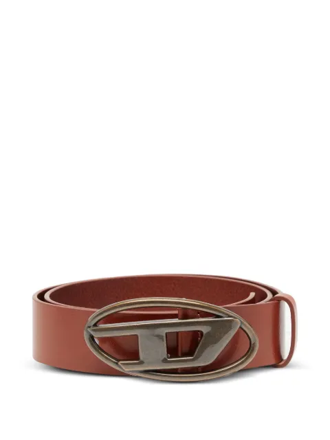 Diesel B-1dr logo-buckle leather belt