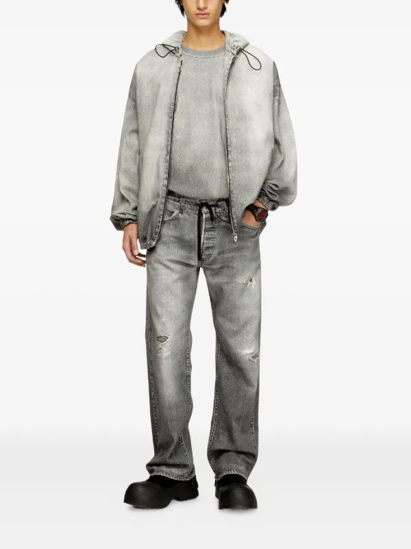 【本日限定】DIESEL BAKARI-NE 32 ジョグジーンズ ライトグレー Diesel 2080 D-Reel Jeans | Grey | FARFETCH