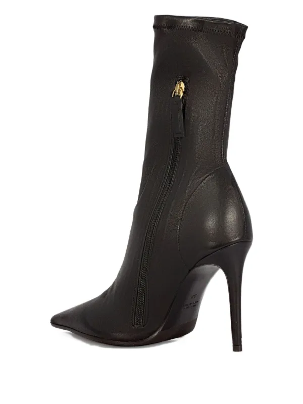 Lella Baldi Stivali a Punta 95mm Nero FARFETCH IT