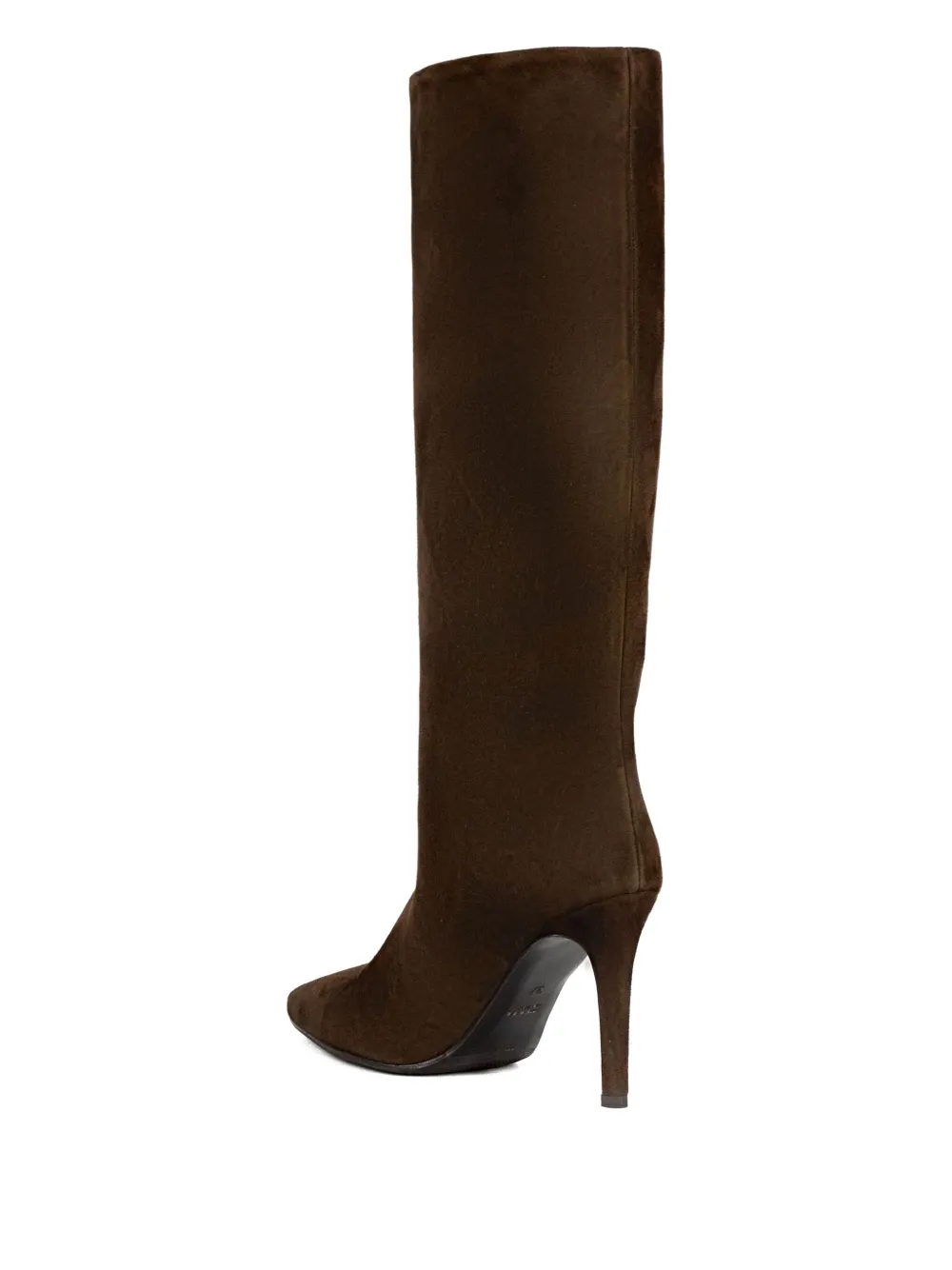 Francesco Russo 80 mm laarzen met puntige neus Bruin