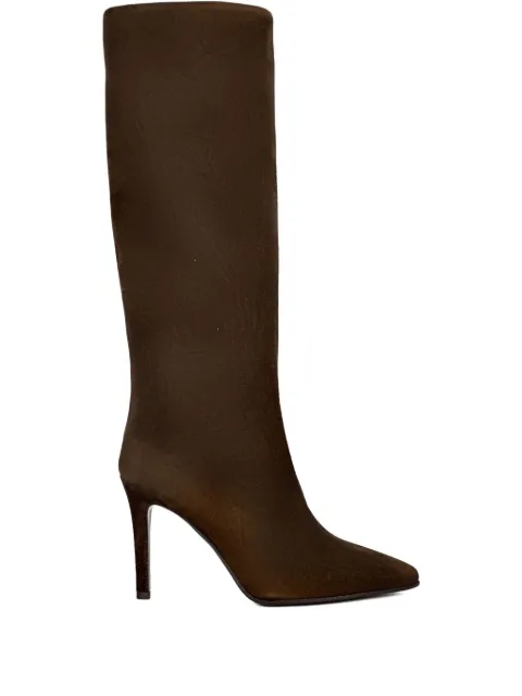 Francesco Russo 80mm pointed toe boots