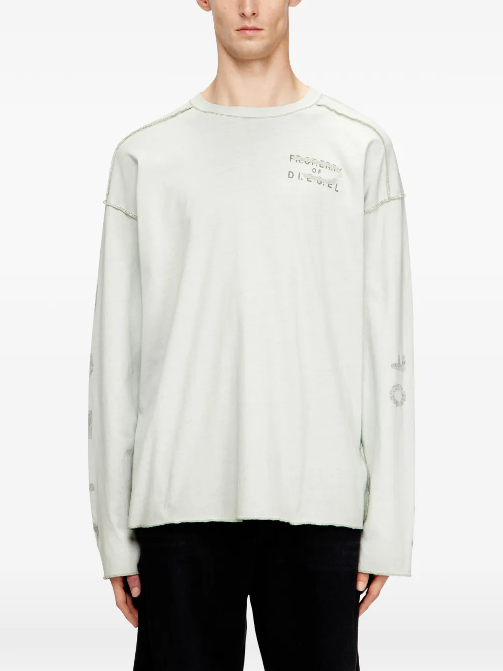Diesel T-Look-Ls T-shirt Beige