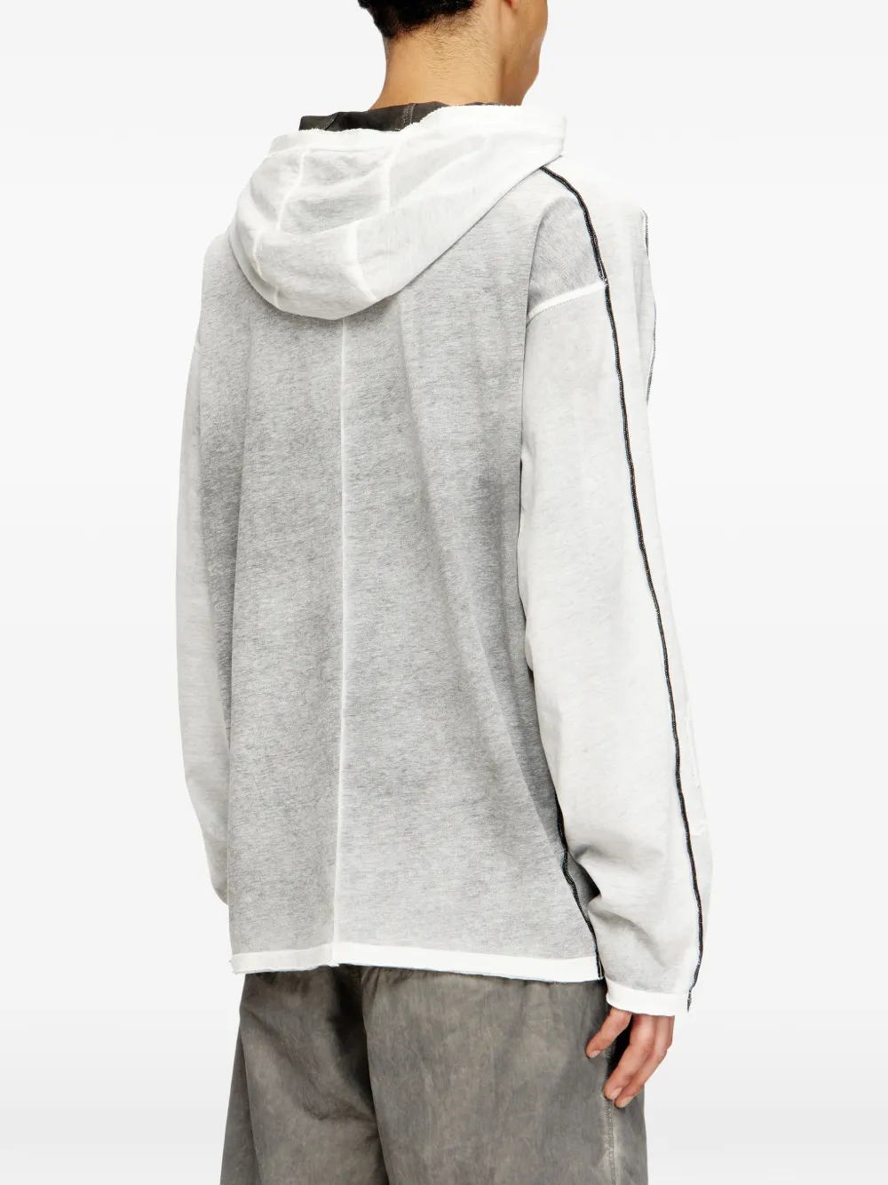 Diesel T-Riven hoodie met lange mouwen Grijs
