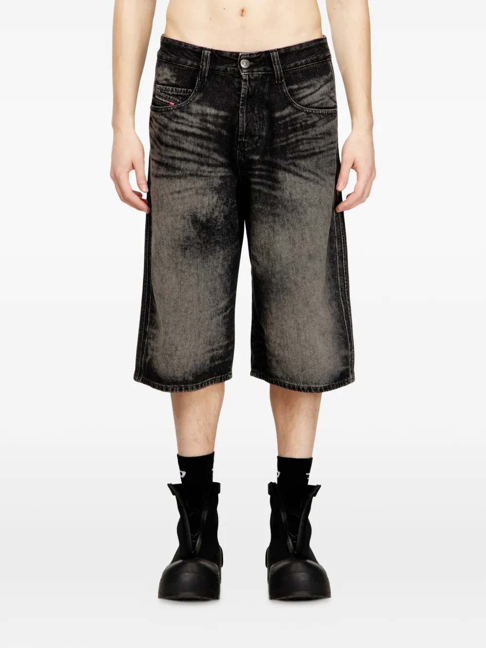 Diesel D-Enim-M-Short-S shorts Zwart