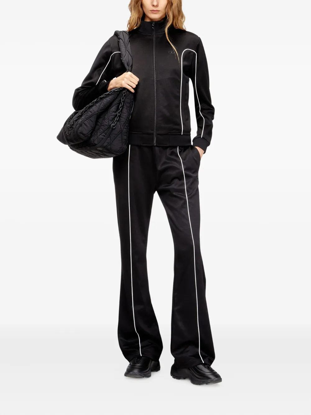 Diesel P-lockingin-od Stripe-detail Track Pants In Blue