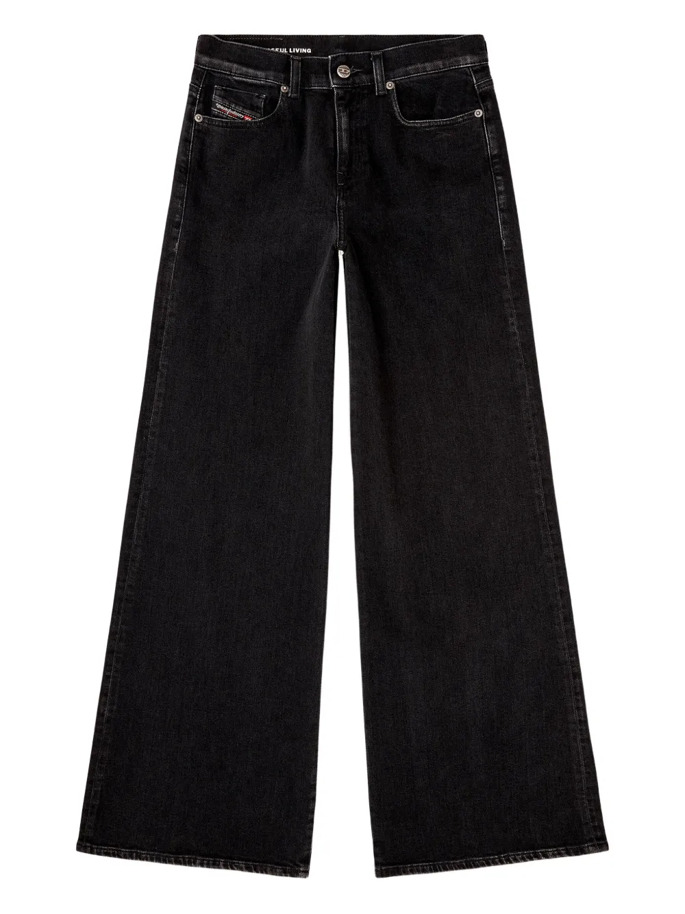 Diesel 1978 D-akemi 09n89 Cotton-blend Jeans In Black