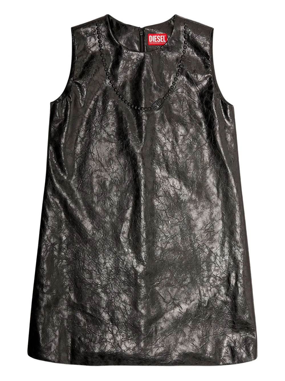 Diesel D-ares Logo-embossed Mini Dress In Multi