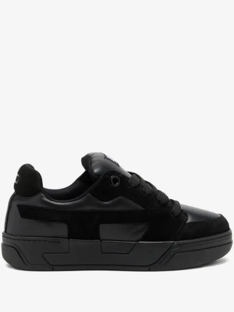 Diesel D-Ollie-monochrome sneakers in suede and leather