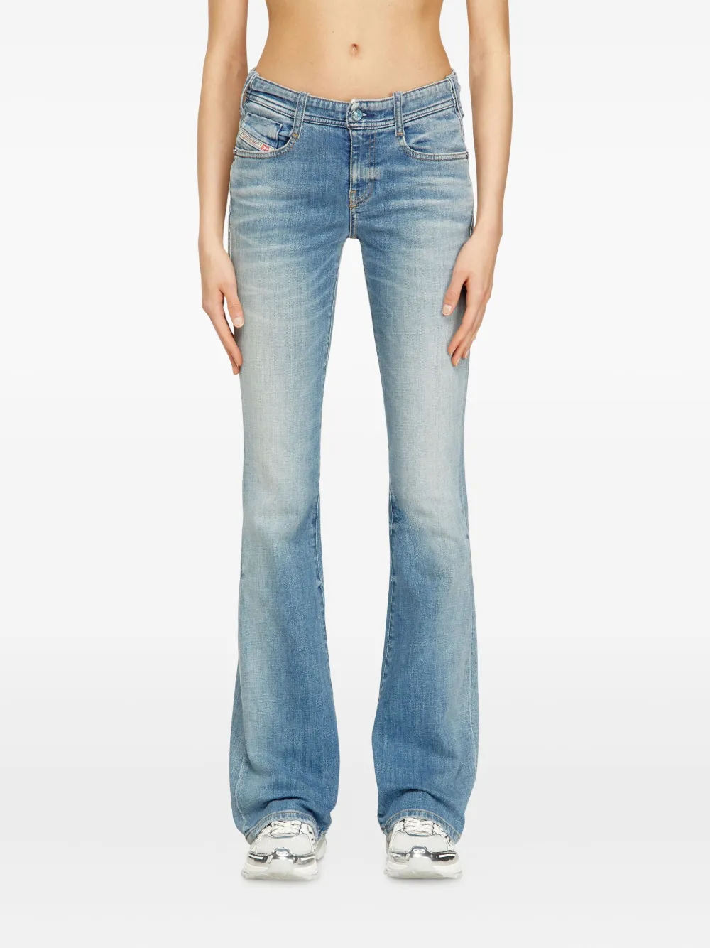 Diesel 1969 D-ebbey Low Waist Bootcut Jeans In Blue