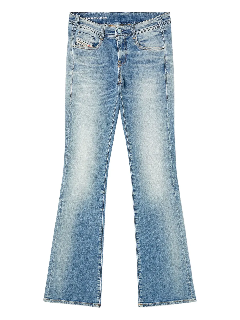 Diesel 1969 D-ebbey Low Waist Bootcut Jeans In Blue
