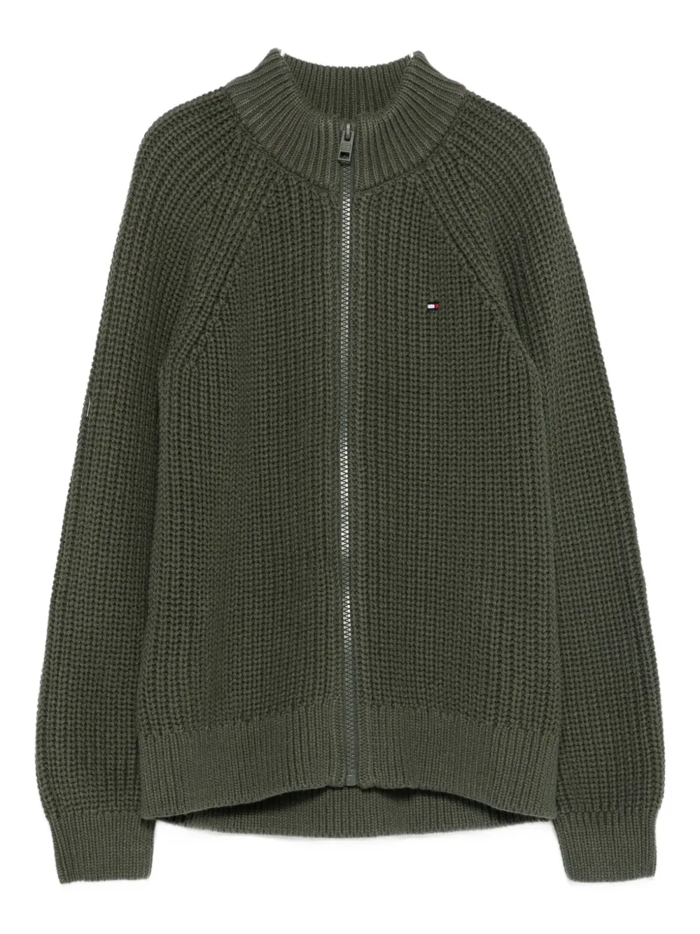 Tommy Hilfiger Junior zip-up cardigan | Green | Image 1