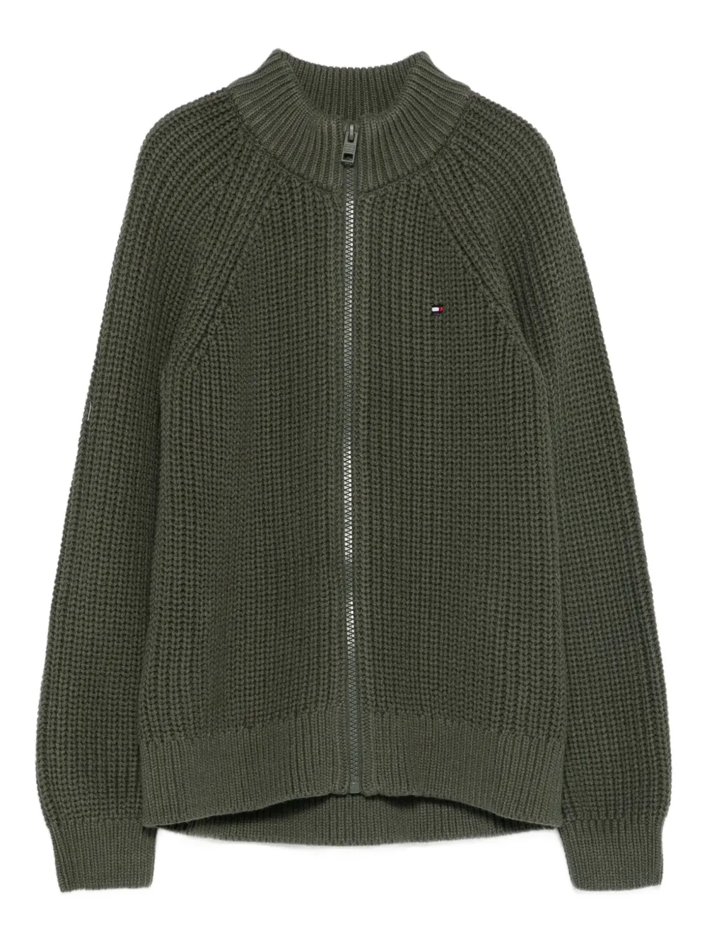 Tommy Hilfiger Junior zip-up cardigan | Green | Image 1