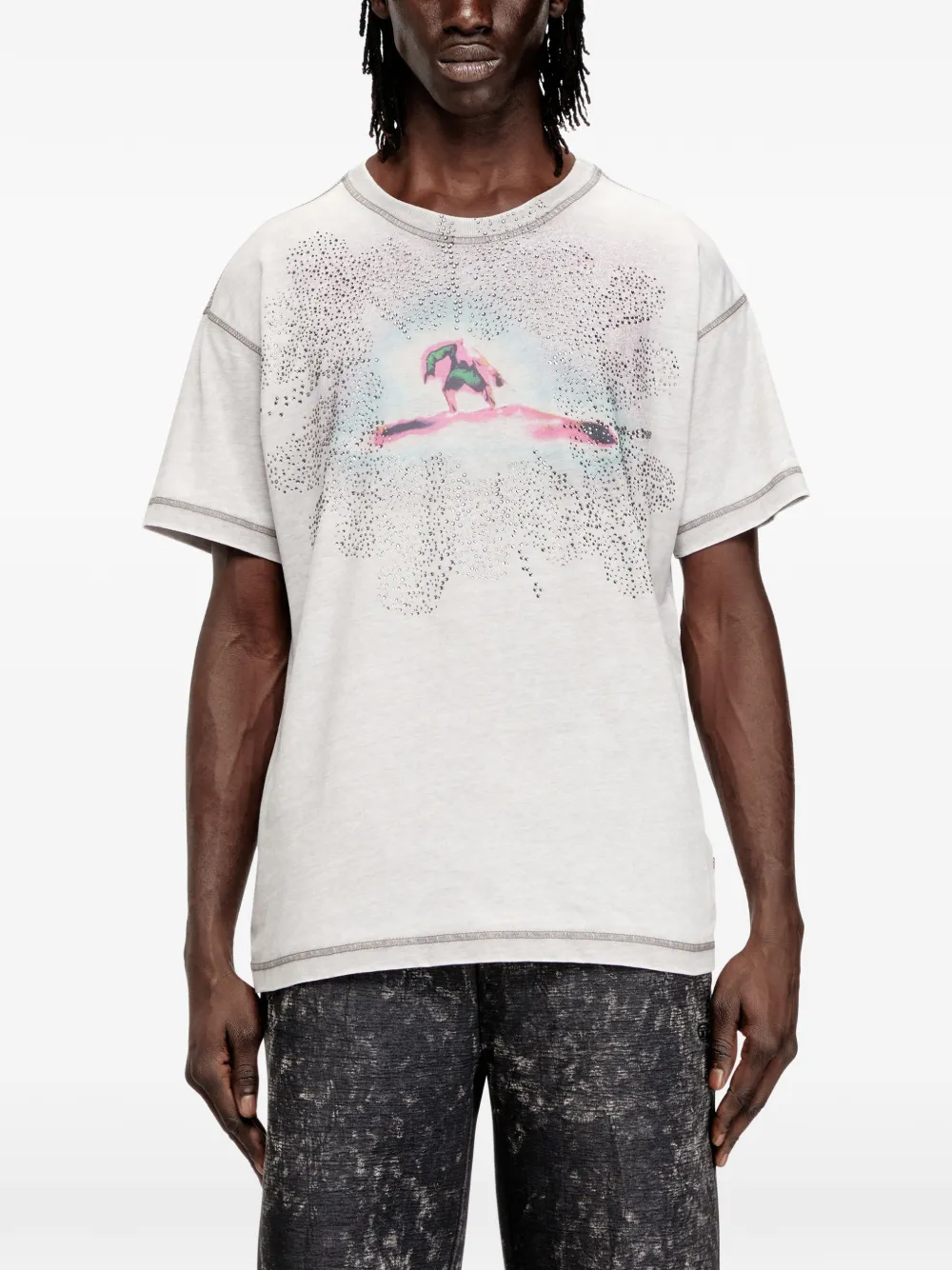  Diesel T-norm-v6 T-shirt - Grey 
