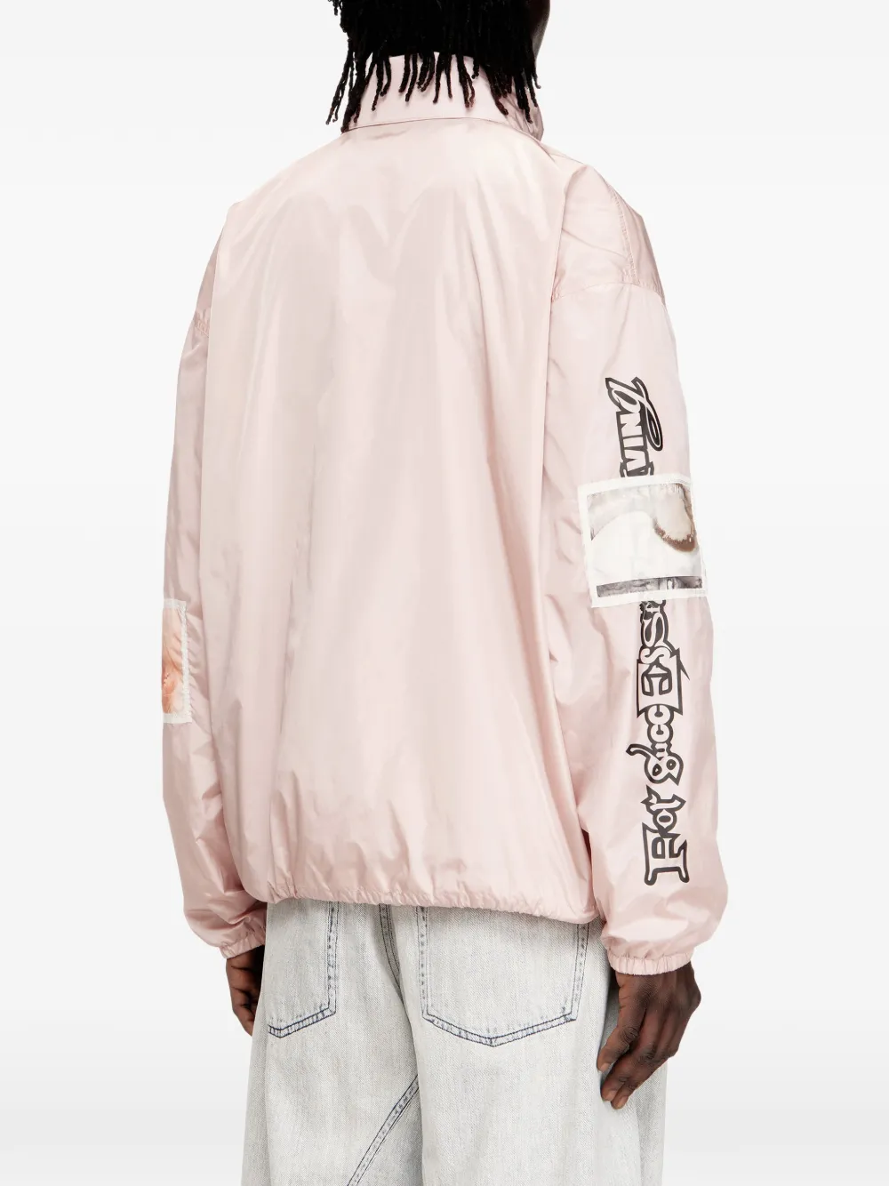 Diesel J-Claus-A-Gsbr bomberjack met grafische patch Roze