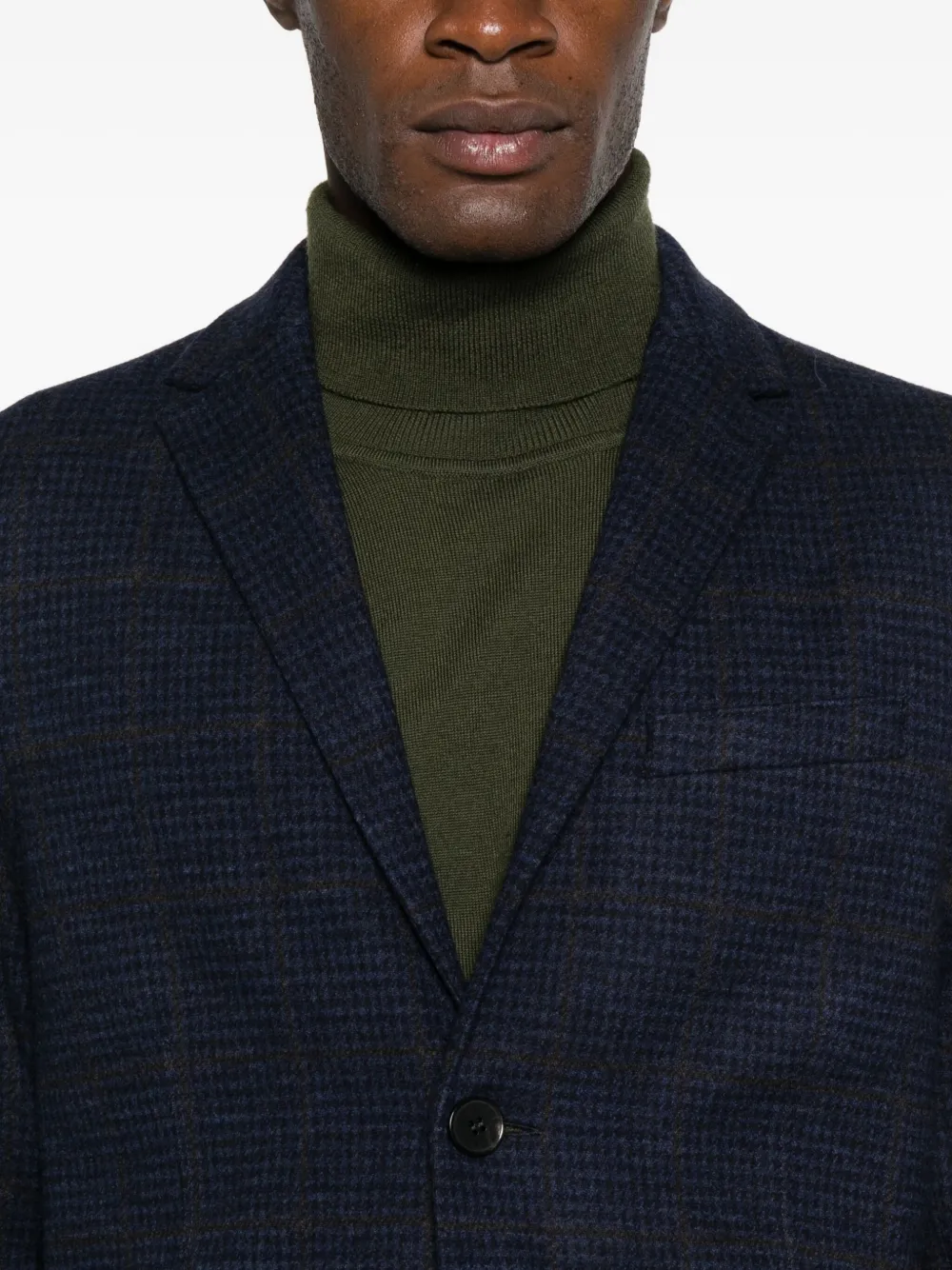 Harris Wharf London Blazer van scheerwol Blauw