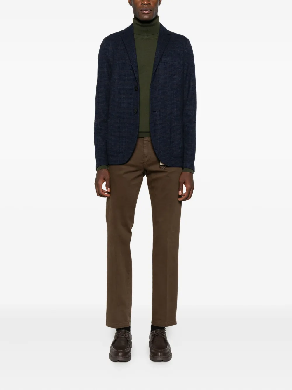 Harris Wharf London Blazer van scheerwol Blauw