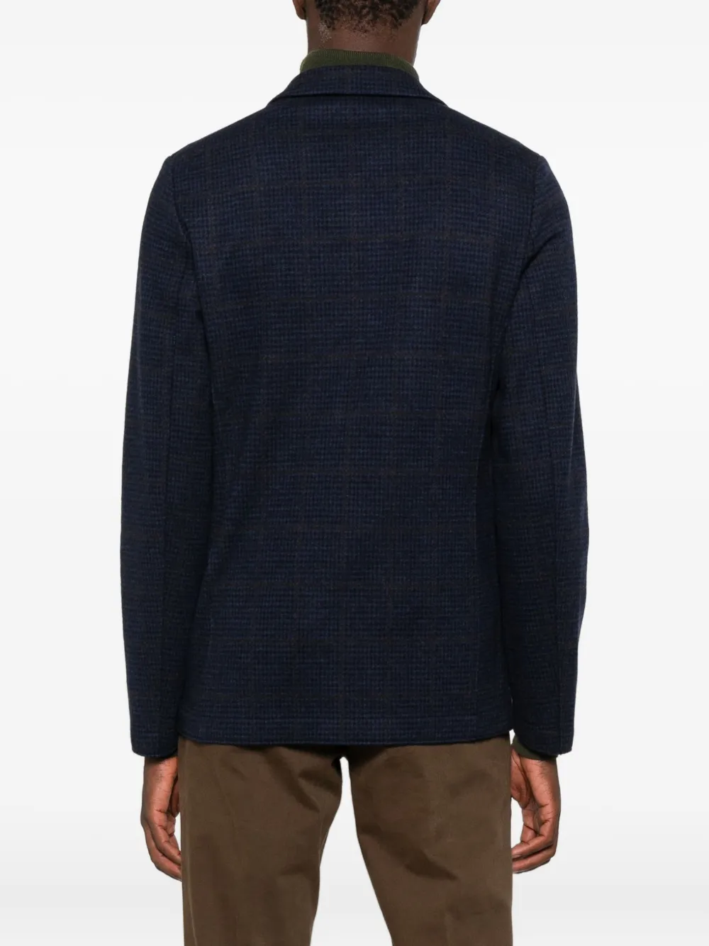 Harris Wharf London Blazer van scheerwol Blauw