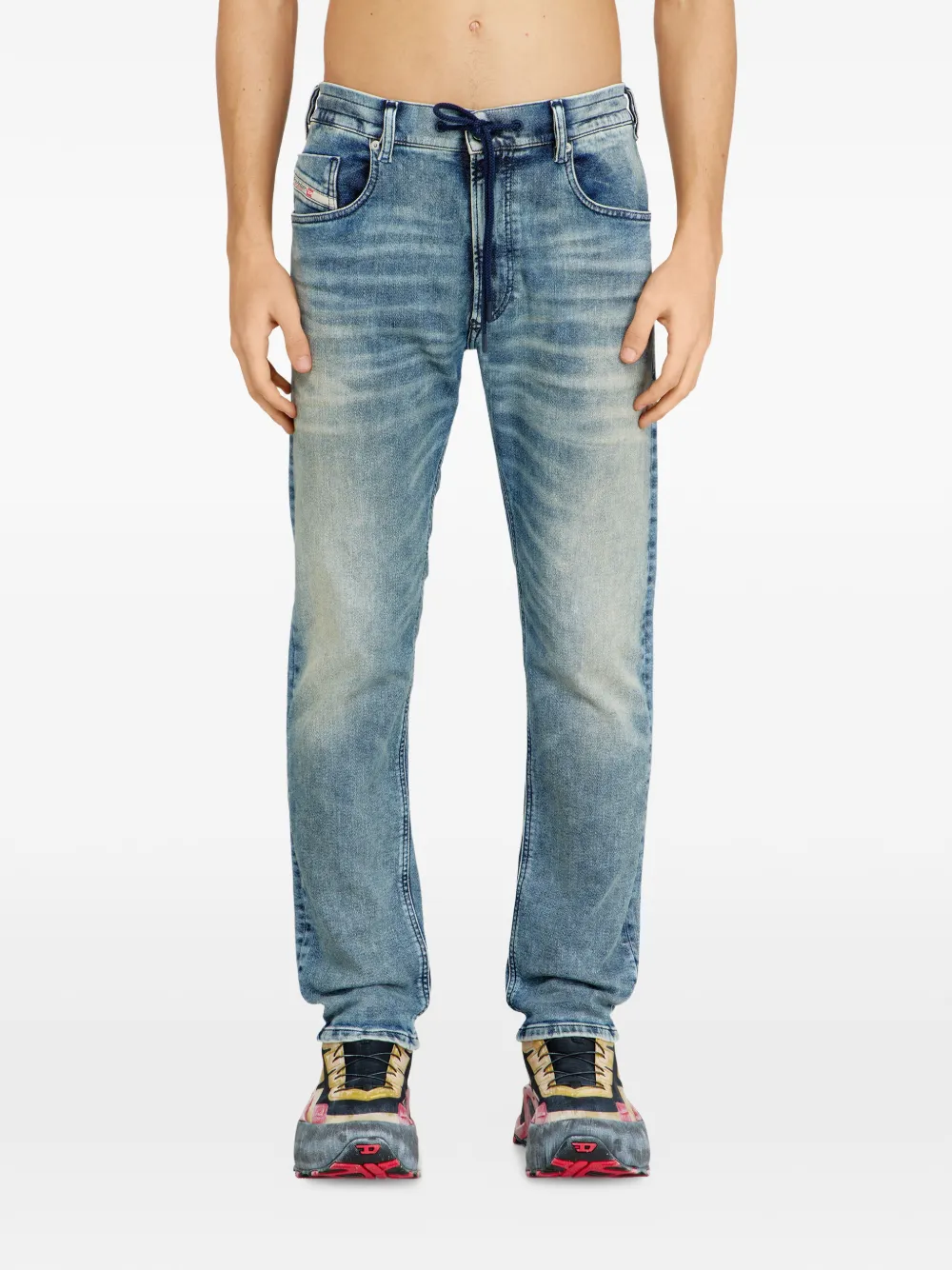  Diesel D-krooley Drawstring Jeans - Blue 