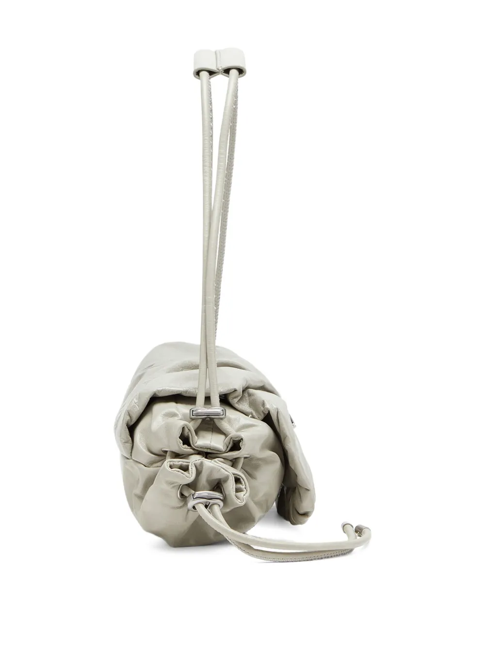 Diesel Scrunch-D leren schoudertas - Wit