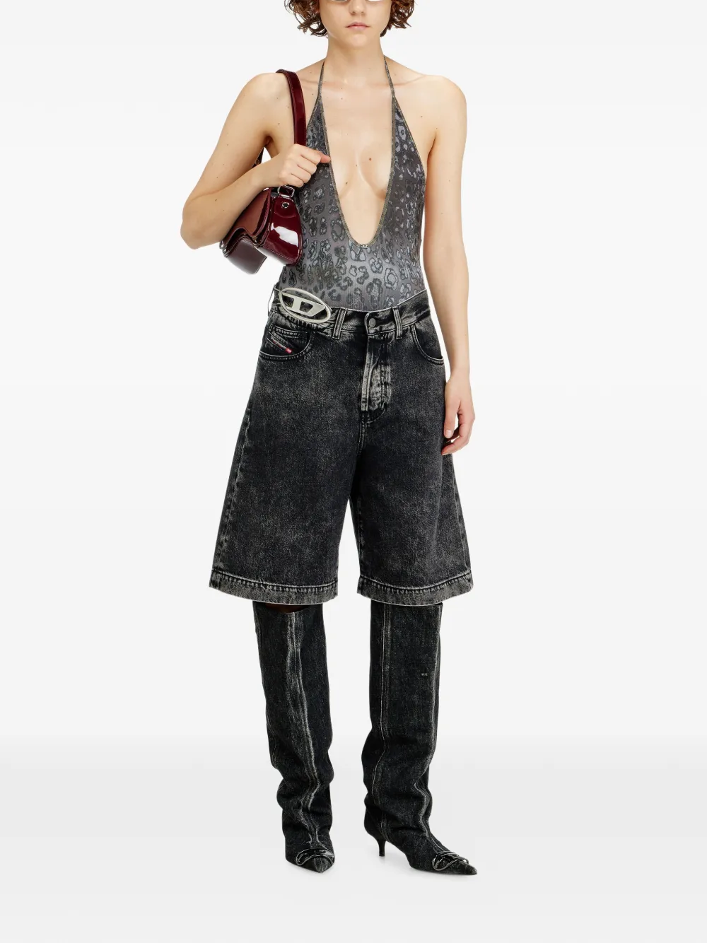 Diesel Audrey-Utlt badpak Grijs