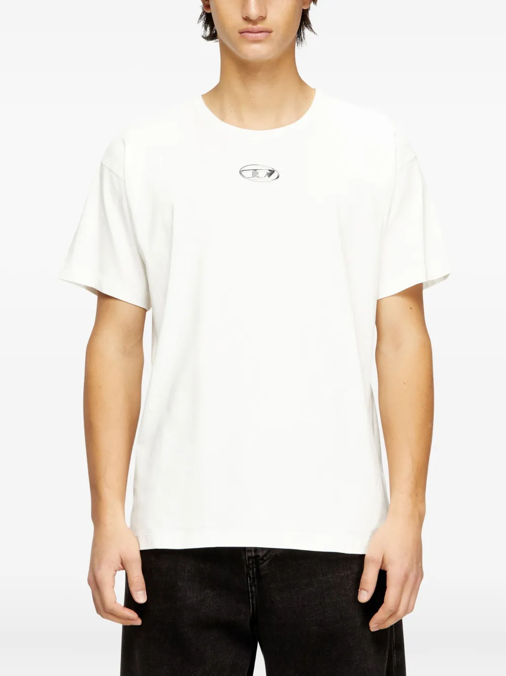 Diesel T-norm-iod T-shirt In Neutral