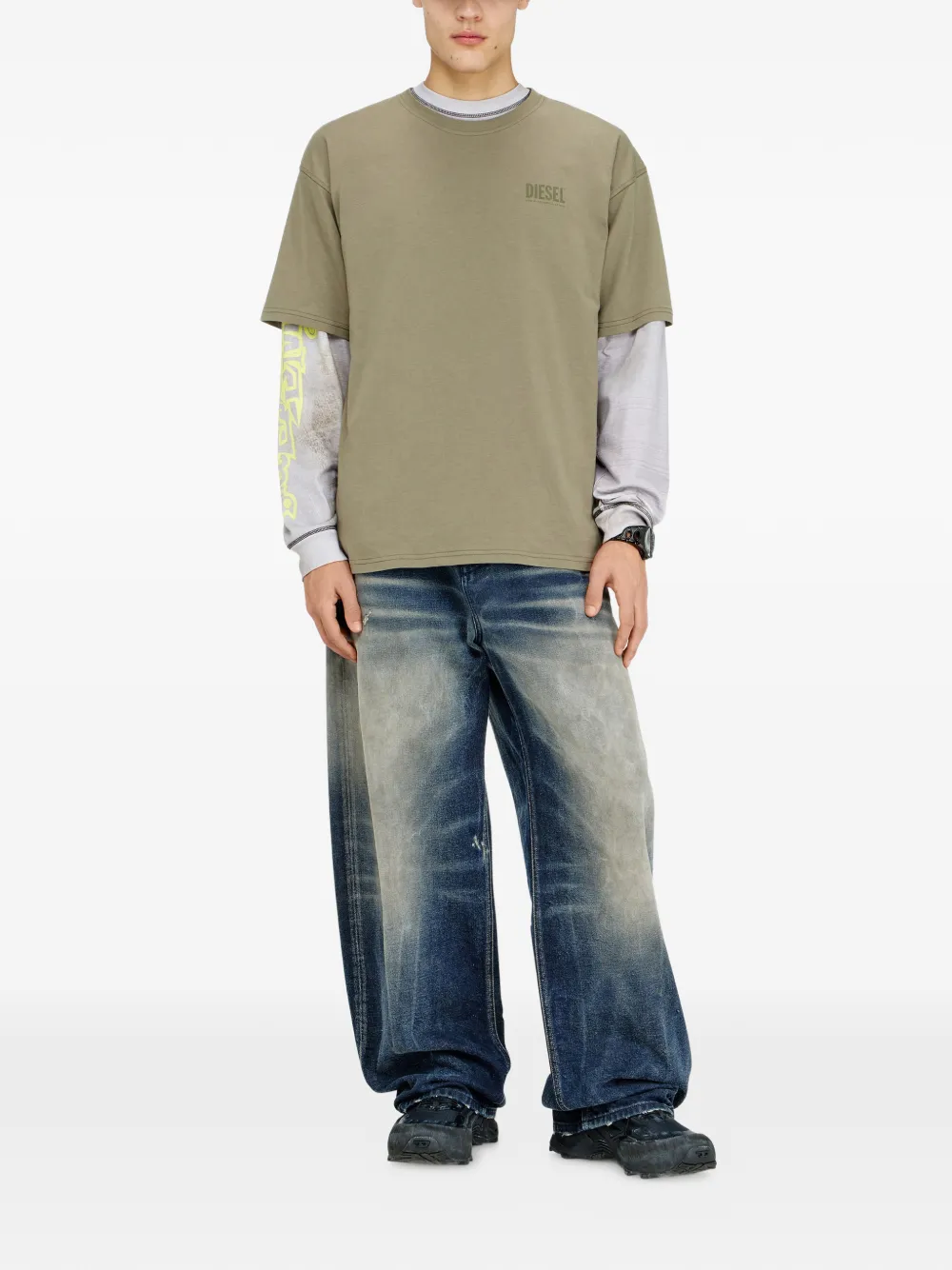 Diesel T-Boxt-V8 T-shirt Groen