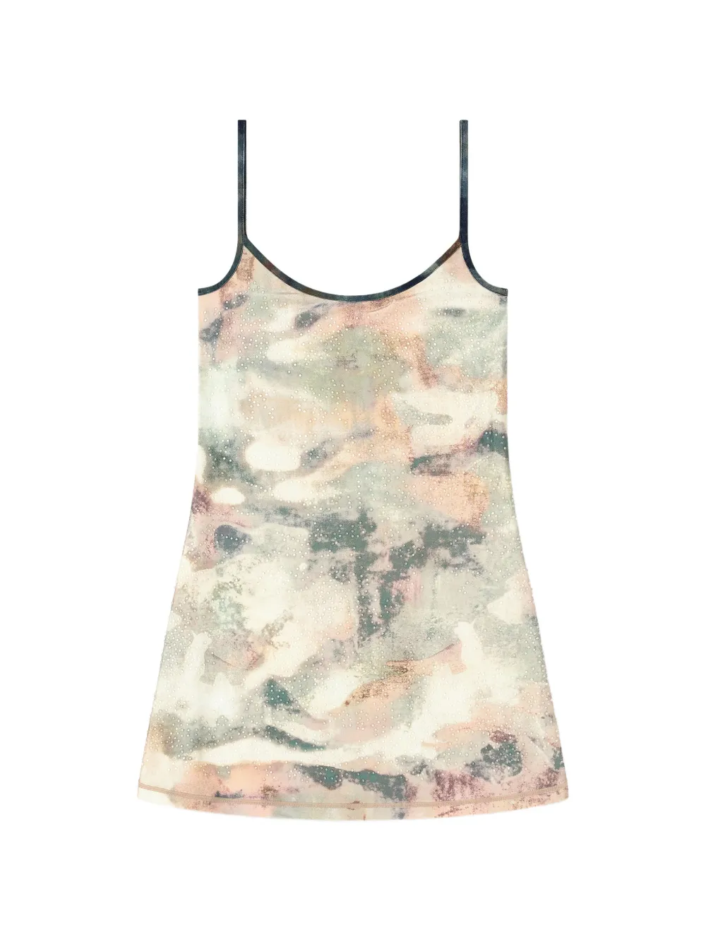 Diesel D-Loop crystal-embellishment mini dress - Toni neutri