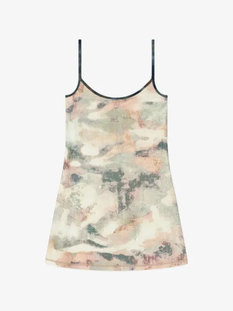 Diesel vestido corto con detalles de cristal