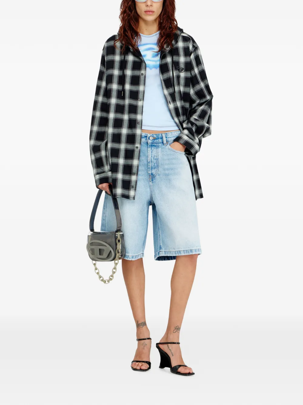  Diesel De-sire Denim Shorts - Blue 