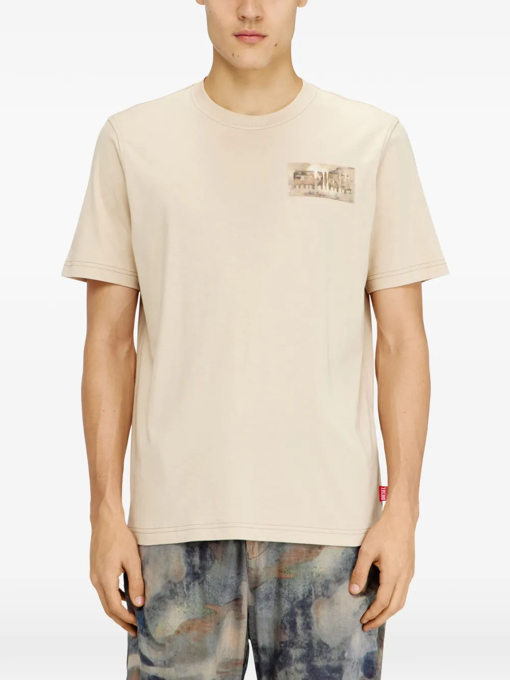  Diesel Crew-neck T-shirt - Neutrals 