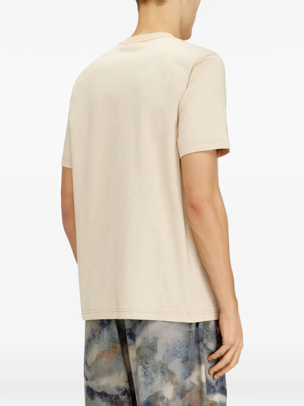 Diesel T-Adjust-V4 T-shirt met ronde hals Beige