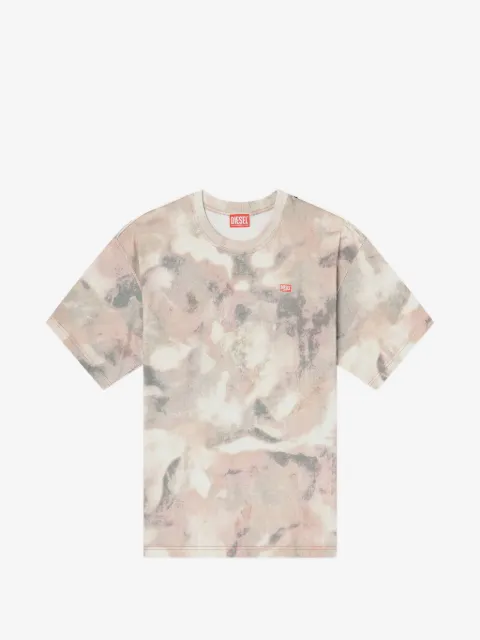 Diesel heavy cotton T-shirt with camo print