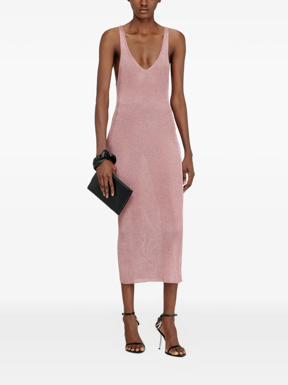 Diesel Mouwloze midi-jurk Roze