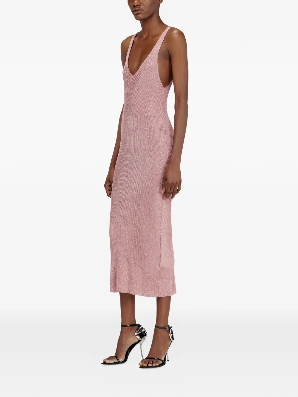 Diesel Mouwloze midi-jurk Roze