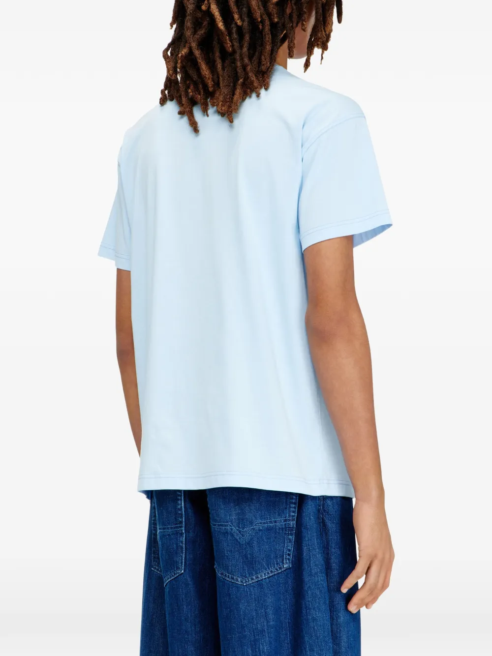 Diesel T-norm-V13 katoenen T-shirt Blauw