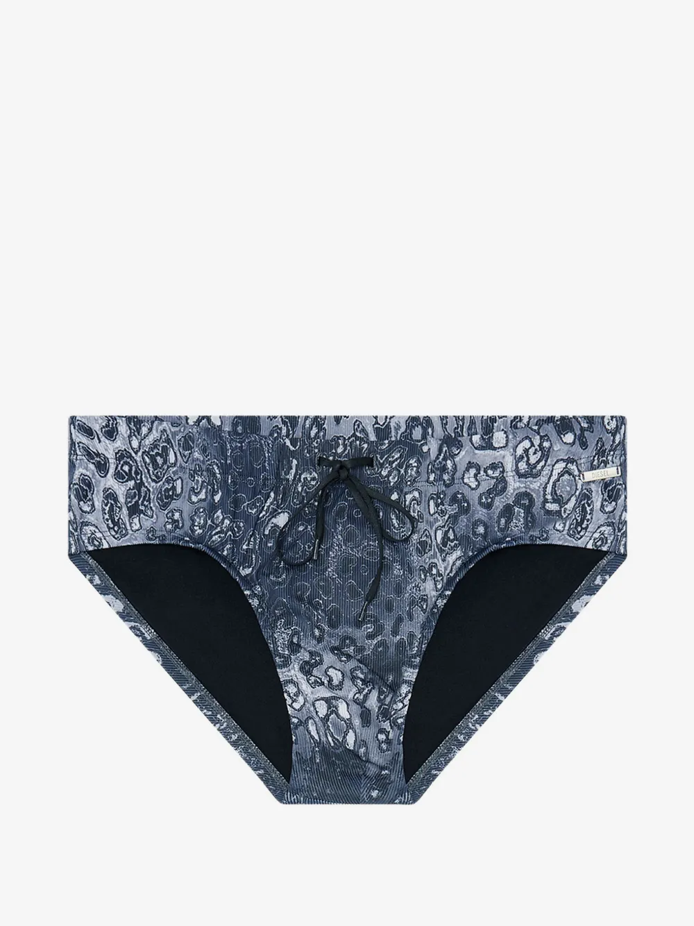 Diesel leopard-print drawstring swim briefs | Blue | Image 1