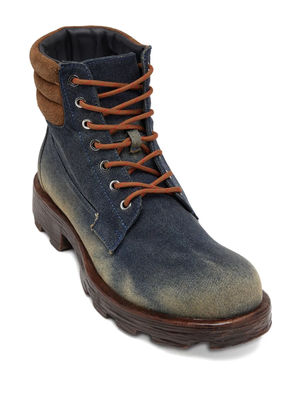 Diesel D-Hammer veterlaarzen met gewatteerde kraag Blauw