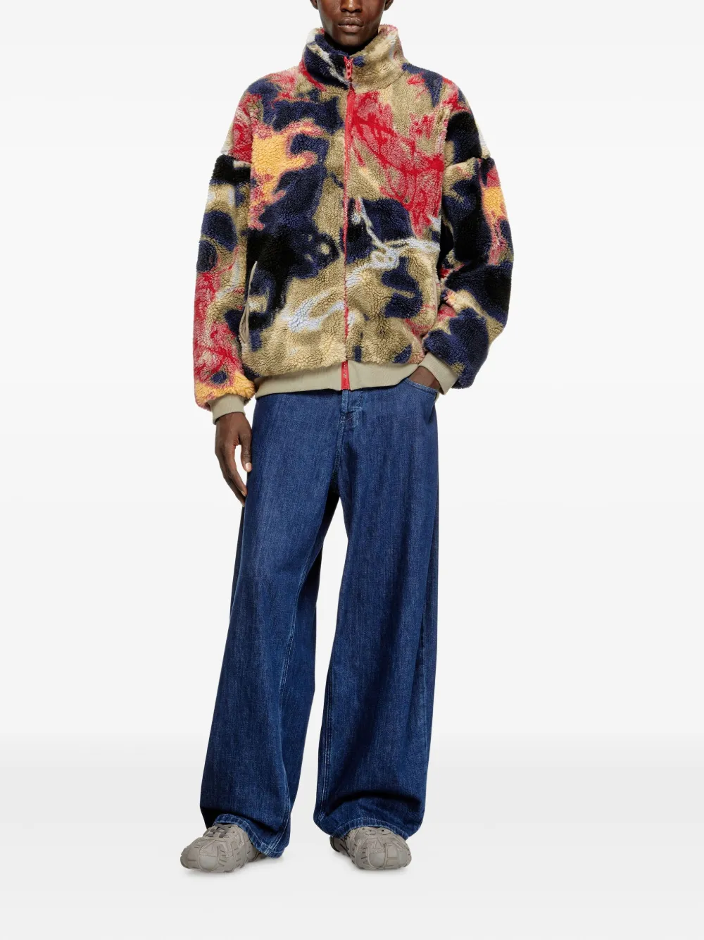 Diesel S-LUKE jacquard fleece jacket | Bomber Jackets | Image 2