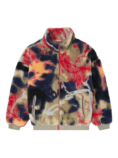 Diesel S-LUKE jacquard fleece jacket