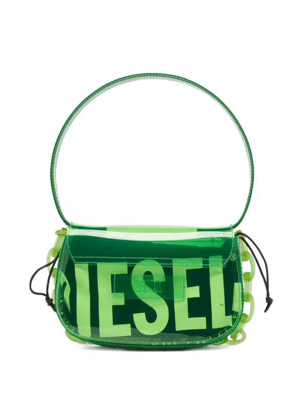 DIESEL　1DR　ワンショルダーバッグ　パステルカラー　Dロゴ　グリーン Diesel 1DR ショルダーバッグ | グリーン | FARFETCH JP