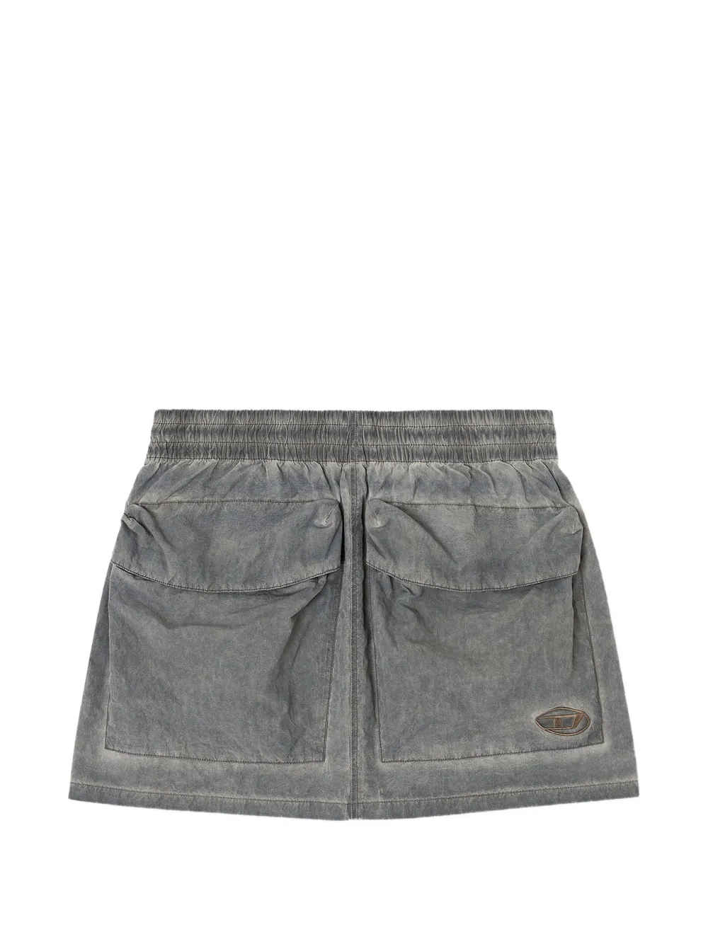Diesel O-Cean-S1 pocket elasticated mini skirt - Grigio