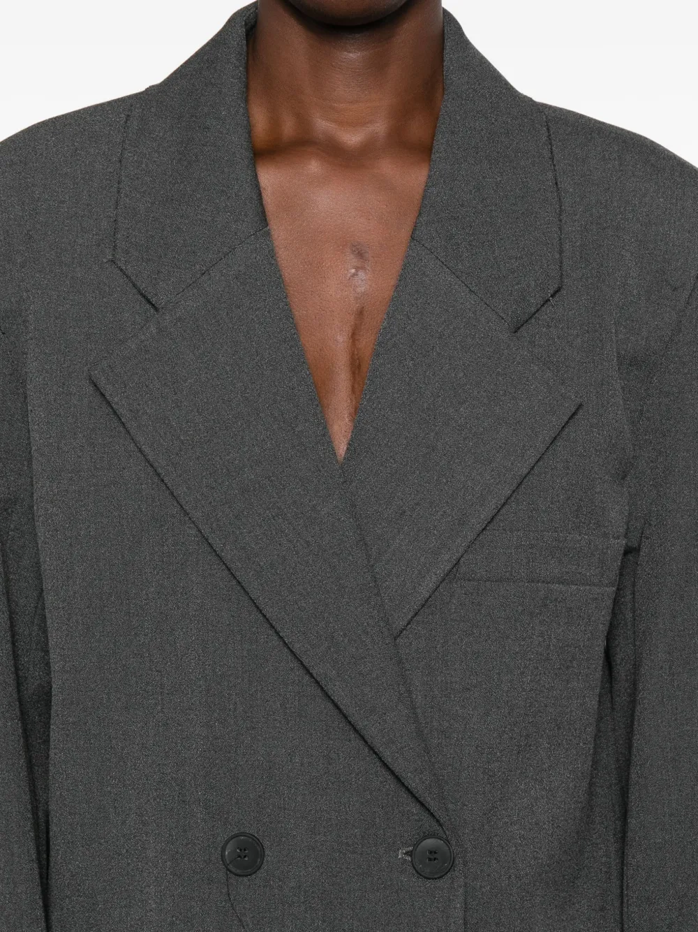 Eleh Blazer met dubbele rij knopen Grijs