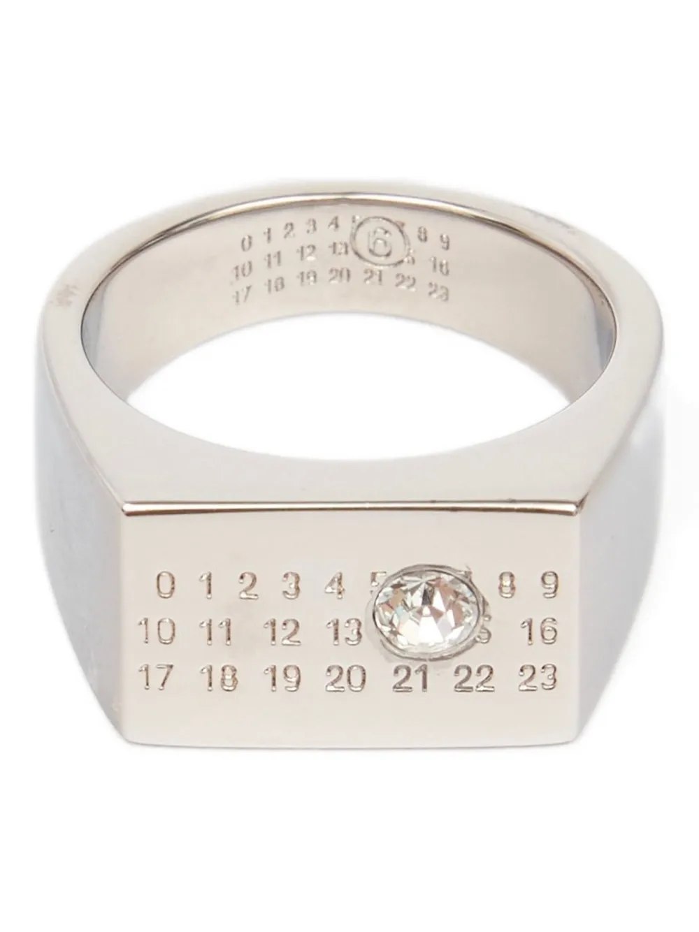 MM6 Maison Margiela Collana con pendente anello - Argento