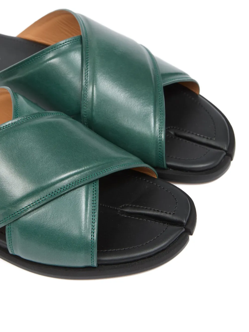 Maison Margiela Tabi sandalen met gekruiste bandjes Groen